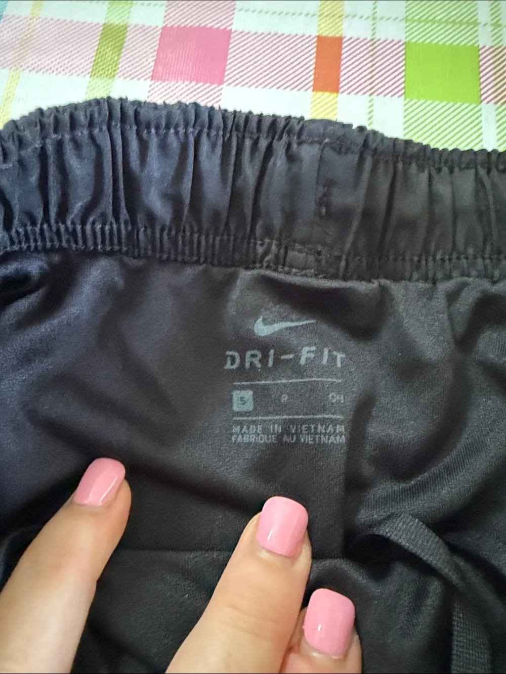 Nike Women's Black Athletic Running Shorts with Swoosh Size Small
